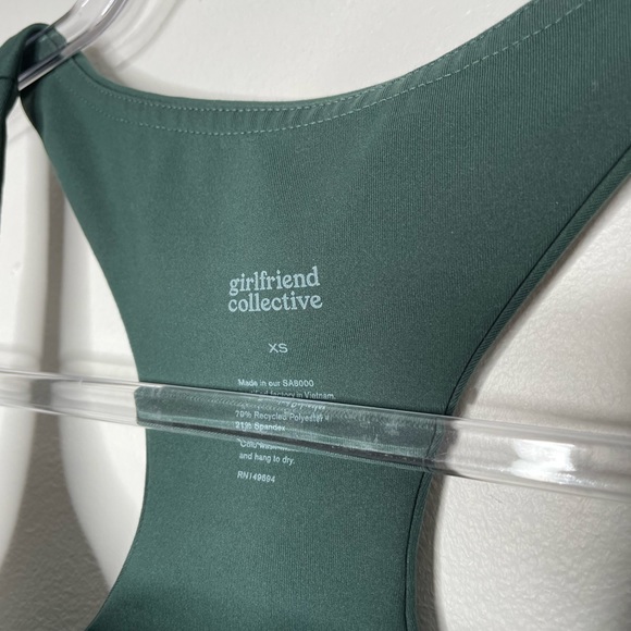 Girlfriend Collective | The Paloma Bra in Moss Green XS - Picture 4 of 5